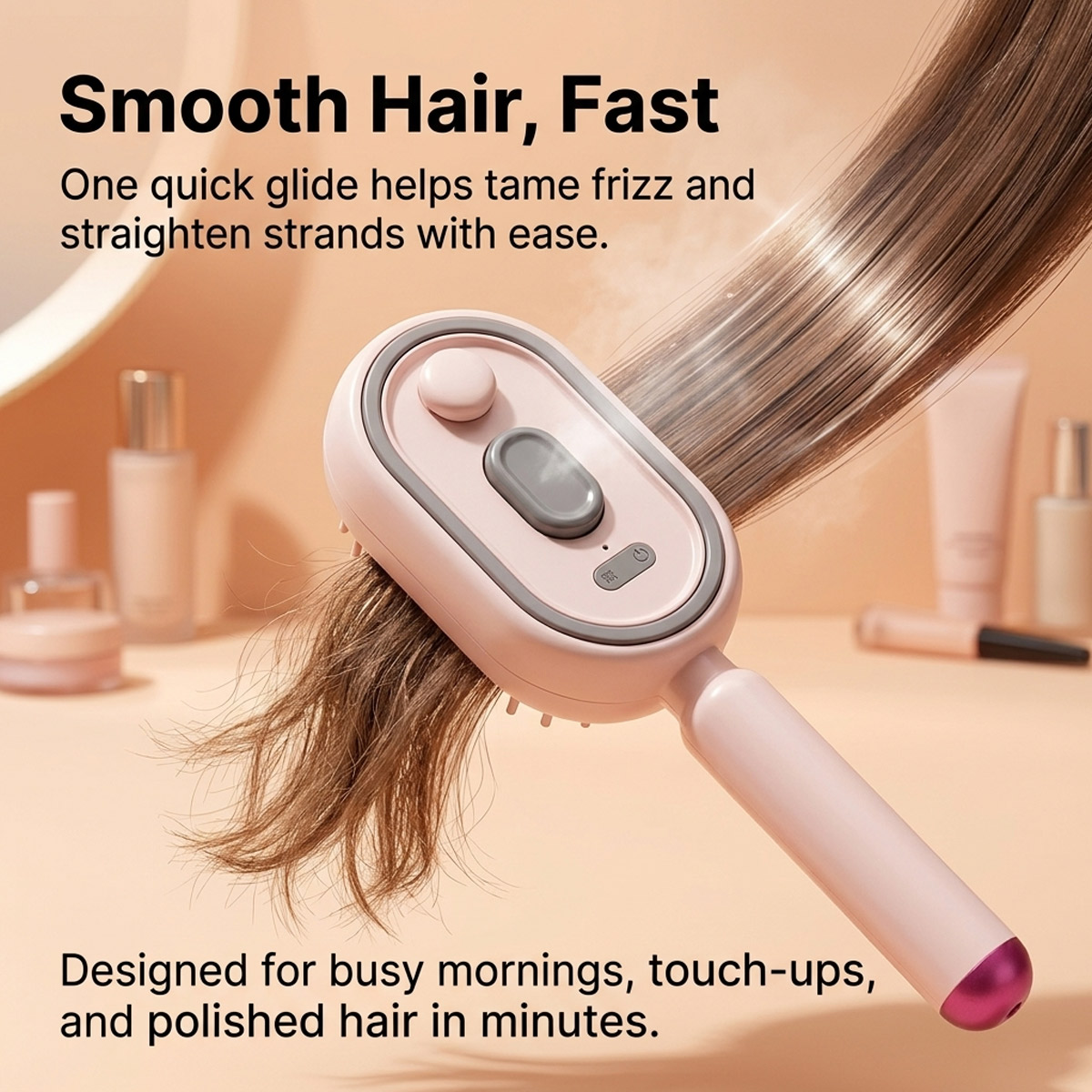 Hair Care Is Self Care - Pettine Elettrico Autopulente con Cuscino d'Aria