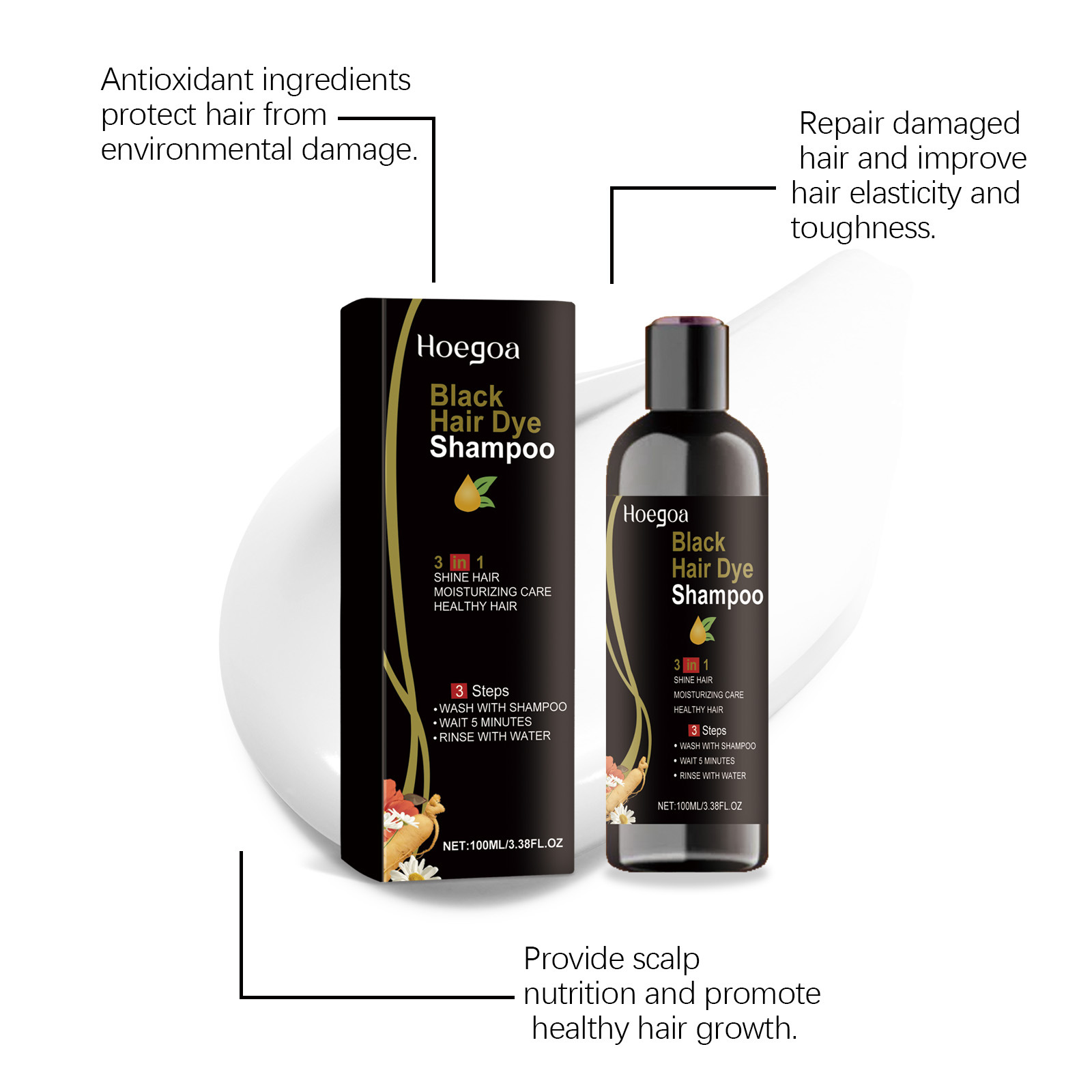Hair Care Step - Shampoo Colorante Naturale alle Erbe per